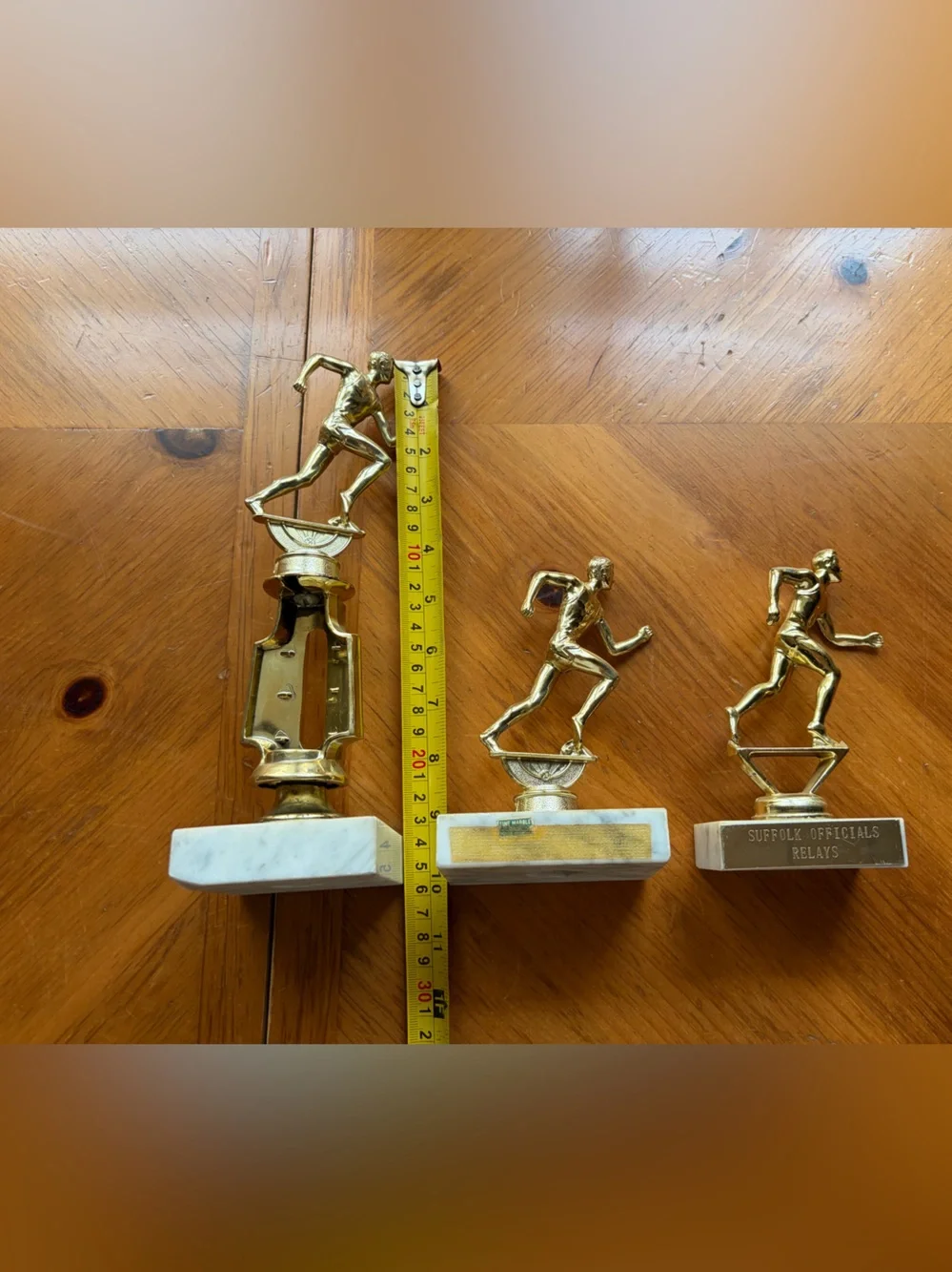 Gold & Wood Trophy 🏆 set 6 Decorative Wall Plaques - Home Wall Decor
